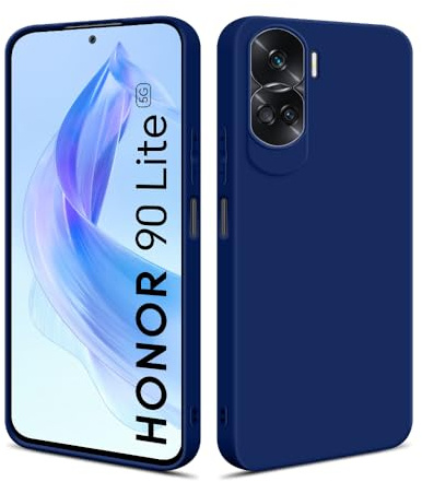HSP Hülle für Honor 90 Lite [Staubabweisend] Handyhülle | Premium TPU Silikon Case Schutzhülle | Kratzfest Stoßfest Fallschutz | Kameraschutz Displayschutz | Passgenau Dünn Matt | Blau
