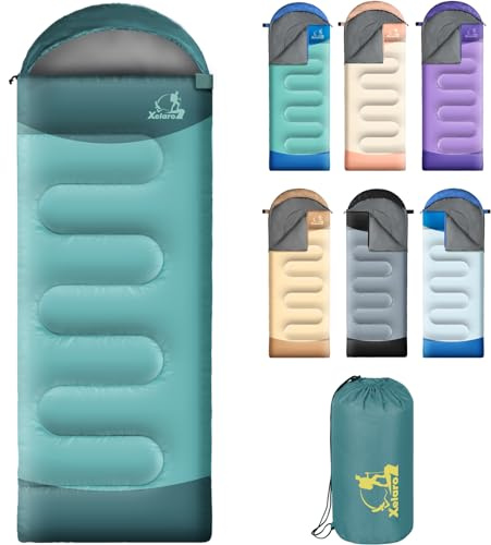 Xelaro Sleeping Bags for Adults Kids,3 Season Cold&Warm Weather Waterproof Lightweight Sleeping Bags for Camping Hiking Outdoor Travel