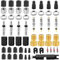 Samulee 39 PCS Fahrradventil, Fahrrad ventile, Ventilkappen Fahrrad Französisch, Schwalbe Click Valve, Ventilschlüssel, Französisches Ventil für Schwalbe Click Valve Umrüst Set Bicycle Valve