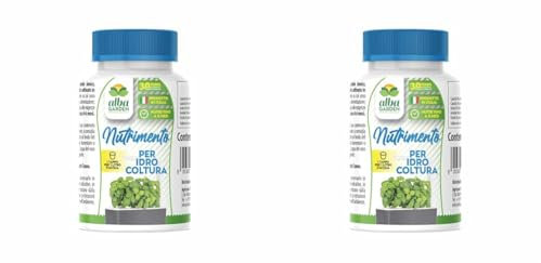 Albagarden Concime Per Coltivazione Idroponica E Idrocoltura - Fertilizzante Ideale Per Serra Indoor Coltura Pianta Polvere Da 100 ml (Confezione da 2)