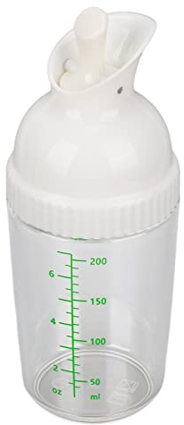 Cocoarm Shaker per Condimenti per Insalata da 200 Ml, Materiale ABS, Contenitore per Condimenti per Insalata a Tenuta Stagna con Coperchio per Uso in (WHITE)