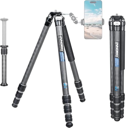 Kolfiberstativ Monopod INNOREL KT254C Professionellt bärbart kompakt resestativ för DSLR-kamera 25,6 mm rör Belastning 15 kg med justerbar förlängningsstång(Endast stativ)