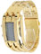 LANTRO JS Exquisite Fashion Herren-LED-Armbanduhr Mit Binärer Zeitmodusanzeige, wasserdichte Legierung Für Herren(Gold)