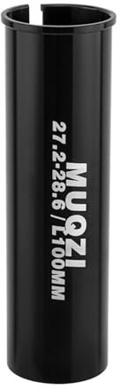 Fahrrad Sattelstütze Rohr Adapter für Mountainbike Rennrad Reiserad (Schwarz 31.6mm to 33.9mm)