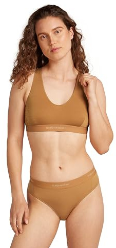Icebreaker Women's Merino Blend 125 Cool-Lite Sprite Racerback Bra - Trail - Small