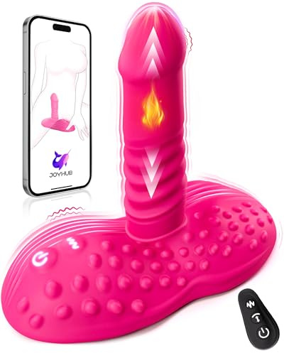 BEISAR Thrusting Dildo Sex Toys Vibrator, Riding Grinding Vibrators 9 Heating Thrusting & Vibrating Adult Toys for Women G Spot Anal Clitoral Stimulator Couples APP Romote Control Strap On Dildos