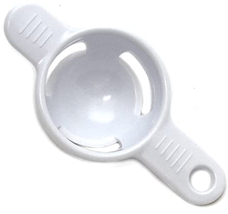 Chef Craft Basic Plastic Egg Separator, 5 inches in length, White