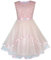Sunny Fashion Robe Fille Fleur Rougir Belted Mariage Partie Demoiselle d'honneur 12 Ans,Rose,