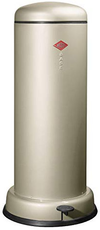 Wesco AbfallSMLR Big Baseboy Abfallsammler, Edelstahl, Neusilber, 38 x 38 cm