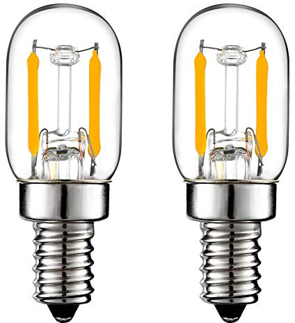 LiteHistory 2 unidades bombilla LED E12 15 W bombilla de sal del Himalaya 150 lm 2700 K t22