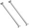 GQC 2er Edelstahl Teleskopstange 65 cm-100 cm ausziehbar, Duschvorhangstange ohne Bohren Klemmstange durch Drehen verstellbar, sicherer Halt für Dusche,Gardinenstange und Kleiderschrank