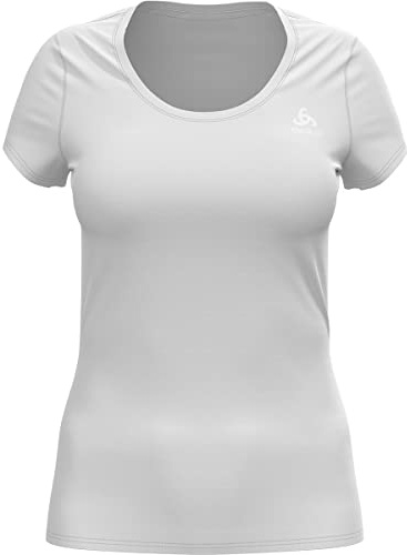 Odlo Unterhemd für Damen Kurzarm Active F-Dry Light | Weiß | Größe S | Funktionsshirt | Funktionsunterwäsche