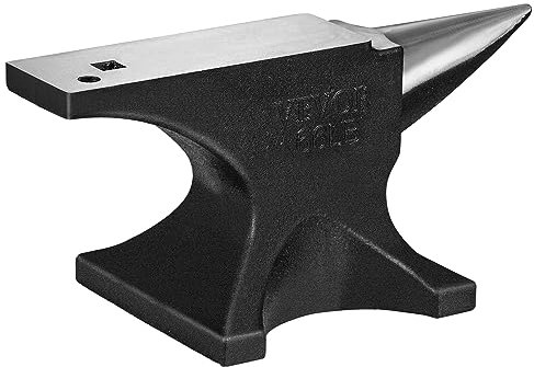 VEVOR Amboss Einzelner Hornamboss 30kg Stahlamboss Geschmiedeter Amboss Robuster Hornamboss Schmied Juweliere Metallschmied Schmiedewerkzeug Geeignet für Nieten, Abflachen, Schmieden und Formen