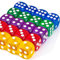 20 Stück Polyedrische Würfel D6 Würfel Spielwürfel aus Acryl 14 mm 16 mm Bunter Würfel Mehrfarben Würfel Set Würfel für Würfelspiele Tischspiele 5 Farben (1.4mm)