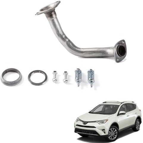 Front Pipe Exhaust Muffler Pipe compatible with 2013-2018 Toyota RAV4 2.5L 52592