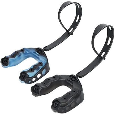 FFWTPY Mundschutz Set Professioneller Zahnschutz Sportmundschutz Gelkissen Stoßfest Mundschiene Beißschutz Kampfsport Boxen Rugby