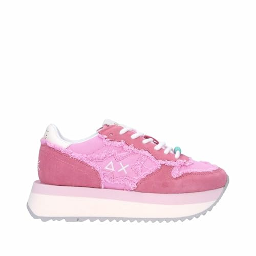 SUN68 Z35216 Sneakers Con Lacci In Tessuto/camoscio Da Donna CICLAMINO 38