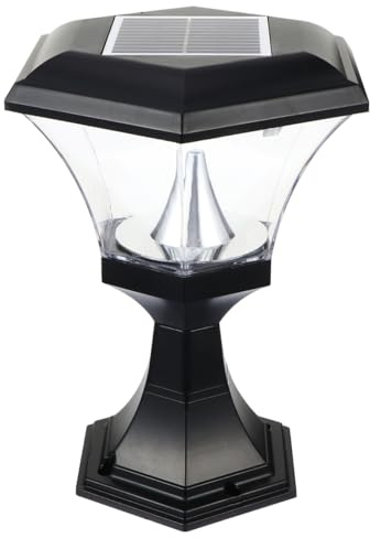 DIYEAH 1Pieza Luz Solar de Jardín LED Farola de Energéticamente con Control Inteligente para Exteriores y