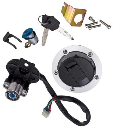 Cerradura Encendido Moto Compatible Con Suzuki Para GSXR 600 750 2004 2005 Interruptor Arranque Encendido De Motocicleta Accesorios De Motocicleta Conjunto De Llave De Enchufe De Cable De Bloqueo