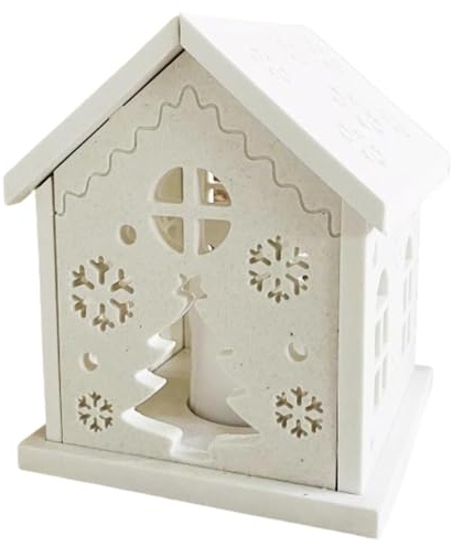 boxoon 2 Pcs Christmas Resin Molds, Heart Snowflake Candle Holders, 24.6 Cm 3D Kits, Diy Xmas Decorating, Gift