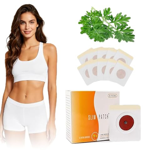 30 patch dimagranti per l'ombelico – Ridurre la circonferenza addominale, Detox cerotto per modellare la figura, supporto metabolico, delicato sulla pelle e unisex (A)