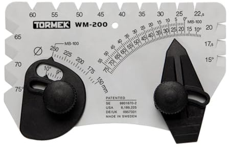 Angle Setter for Sharpening System Tormek WM-200 Angle Master. Sets the Perfect Angle for Sharpening Blades. Works on Tormek Sharpening Systems.