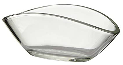 Glas Pflanzschale oval 17cm x 6cm x 8cm Pflanzschiffchen Klarglas