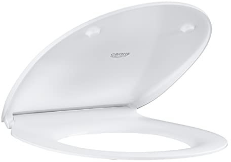 GROHE Bau Keramik WC-Sitz mit Soft Close Slim 39898000, alpinweiß