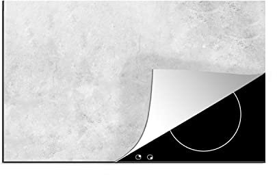 MuchoWow Herdabdeckplatte Ceranfeld Spritzschutz Küche Marmor - Textur - Grau - Marmoroptik 83x51.5 cm Induktionsherd Abdeckung Induktionskochfeld Ceranfeldabdeckung