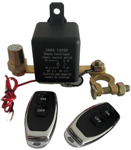 12 V batteribrytare, 12 V batteribrytare | Fjärrkontroll för batterifrånkoppling, vattentäta batteriavstängningsbrytare för bil, bil och lastbil