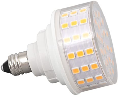 Phefop Lampe LED E11, Ampoule de Maïs sans Scintillement 10W 1000LM avec Matériau ABS, pour Ventilateur de Plafond, Lustre, Lampe D'armoire de Bureau (Lumière chaude)