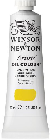 Winsor & Newton 1214319 Artists Ölfarbe - 37ml Tube, Künstler - Ölfarbe mit höchstmöglicher Pigmentierung, höchste Lichtechtheit - Indischgelb