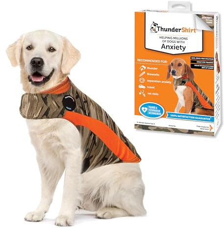 ThunderShirt för hundar, X Large, kamouflage polo - lugnande väst för hund