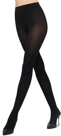 Wolford, Collant Blu 66 denari, Velvet De Luxe, Opache, Massima elasticità, Confortevole cinturino ampio e morbido con logo (M)