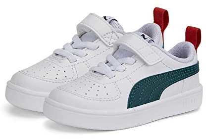 Puma Rickie AC Inf, Scarpe Unisex Bambini, Bianco, Blu (Puma White Peacoat), 24 EU