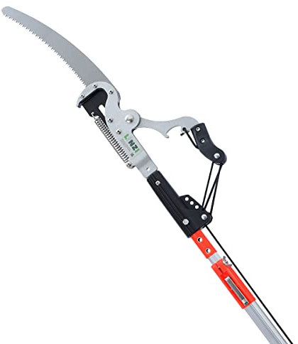 LINZI Telescopic Tree Pruner 3M with 350mm Extra Blade Extendable Long Reach Pole Pruning Saw Tree Loppers for Cutting Trimming High Branches Leaves Shrubs