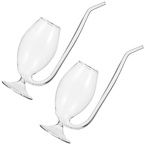 2 Pièces verre de vin porto lunettes verrerie de ménage verres à vin rouge verres à cocktails grand verre à cocktail gobelets design en paille jus tasse de conception carafe Coupe