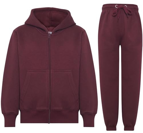 A2Z 4 Kids Garçons Filles Simple Sweat À Capuche avec Pantalon De Jogging Pantalon De Survêtement Pantalon Sport Vêtements De Sport Ensemble Enfants Pour Garçons Garçons Âge 2-13 Ans