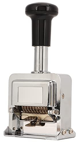 Fydun Timbro Numerico Design con Impugnatura a 10 Cifre Timbro Numeratore Automatico Autoinchiostrante per contabilità Bancaria per Famiglie