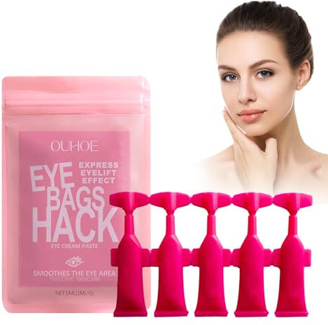 Siero Contorno Occhi Contro Rughe e Occhiaie Crema Per Gli Occhi siero occhi Antirughe e Occhiaie Crema contorno occhiaie Trattamento Profondo adatta a Tutti i Tipi di Pelle (5 x 1 ml)