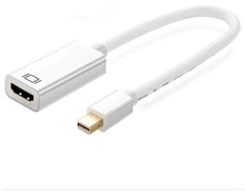 Glowster Adaptador Mini DisplayPort a HDMI 4K, Alta definición, Compatible con Audio y Video, Ideal para conectar Dispositivos a Pantallas externas.