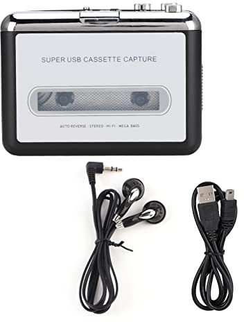 USB -kassett Till MP3 -Omvandlare | Bärbar Band-till-MP3-ljudspelare | Handhållen Omvandlare med USB anslutning för Dator och användning