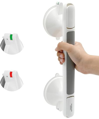 Poignée Ventouse pour Salle de Bain, Poignée de Baignoire, Douche Poignee Securite Salle de Bain, Poignée Douche De Sécurité Pour Personnes Âgées, Barre De Maintien Douche Pour Baignoire, WC (1pc)