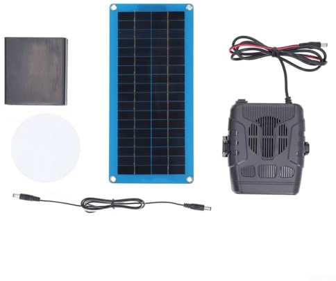 Chauffage à panneau solaire 30 W - Chauffage pour animal domestique - Chauffage au vent chaud - Chauffage portable pour serre, abri de jardin, maison pour animaux de compagnie, utilisation en