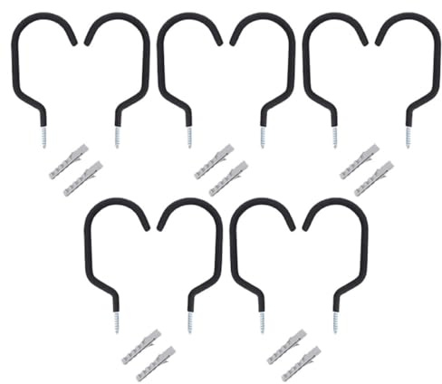 PAMINGONO 10pcs Heavy Duty Bike Hooks for Garage Wall Metal Pedal Wall Hanger for Indoor Bicycle Storage and Garage Organization