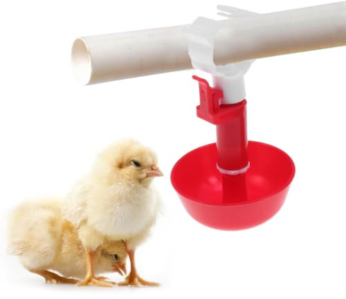10 Pièces Abreuvoir Automatique pour Poules et Gobelet à Eau