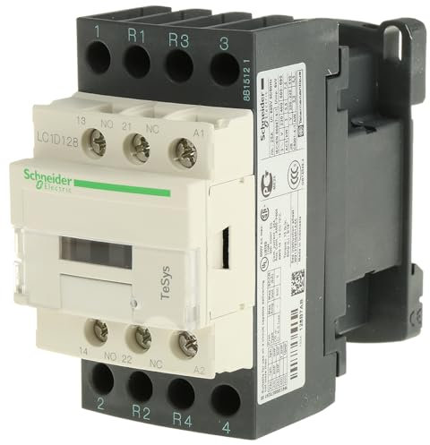 Schneider Electric TeSys D LC1D Leistungsschütz / 24 Vac Spule, 4 -polig 2 Schließer + 2 Öffner, 690 Vac / 25 A