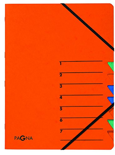Pagna Ordnungsmappe Easy (Sammelmappe, 7 Fächer, 1-7) orange