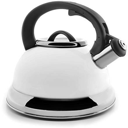 LACOR 68643 Bouilloire Sifflante INOX Blanc