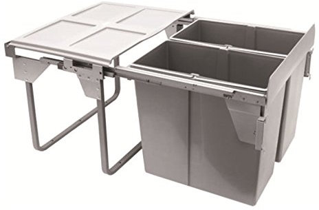 RECYCLE BIN PULL OUT KITCHEN WASTE BIN 600MM - 68 LTR (JC609M-2)
